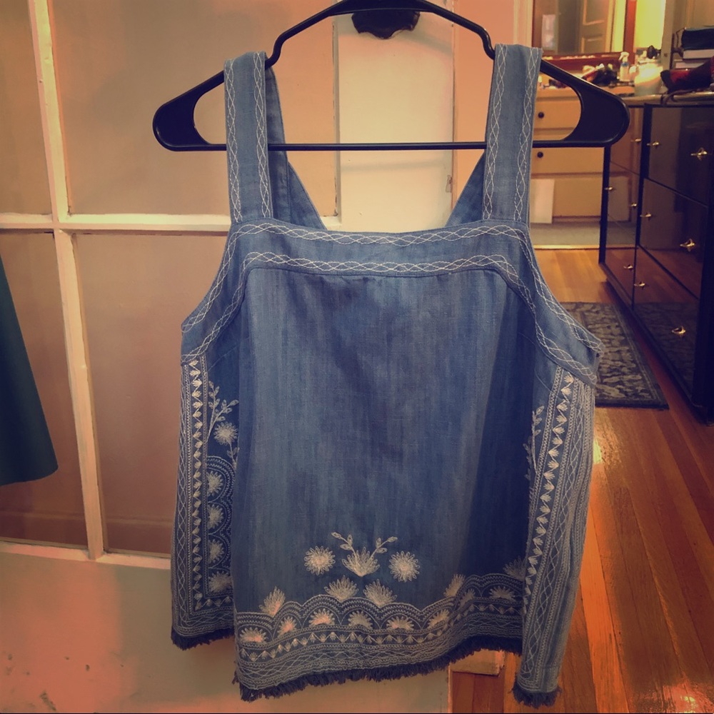 Anthropologie denim tank